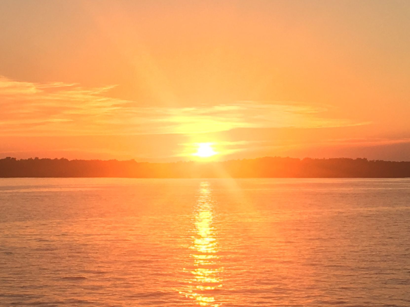 Sailing at sunset